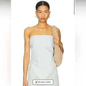 NWT New York Bandana Top in Light Denim S/M
LIONESS